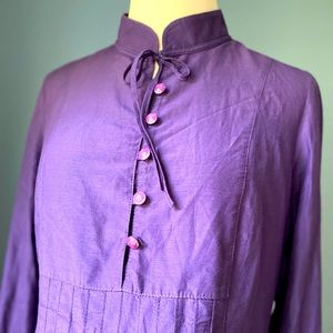 Silk tunic top